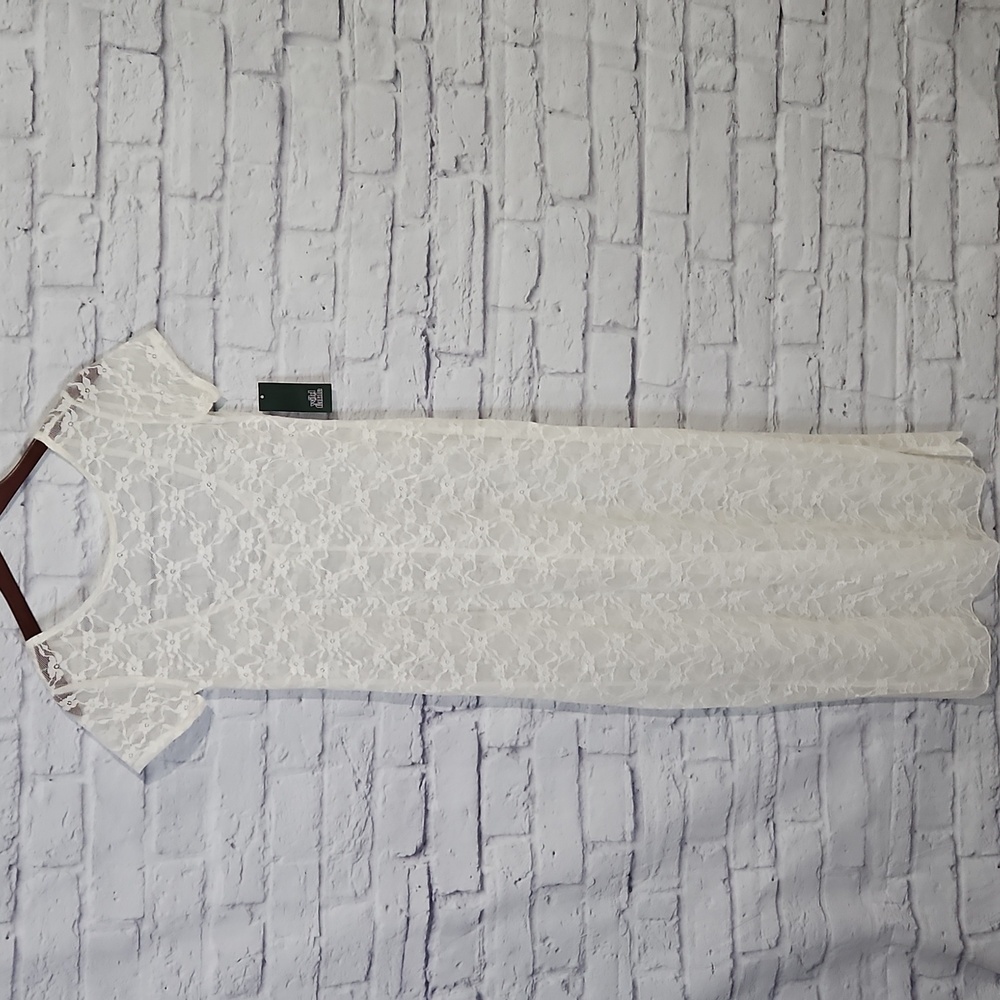 Wild Fable White Lace Maxi Dress